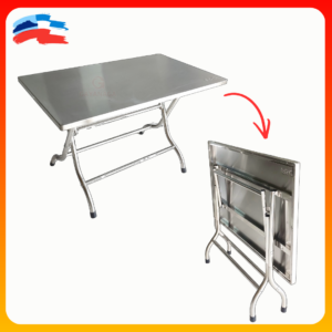 foldable rectangle stainless steel table sabah